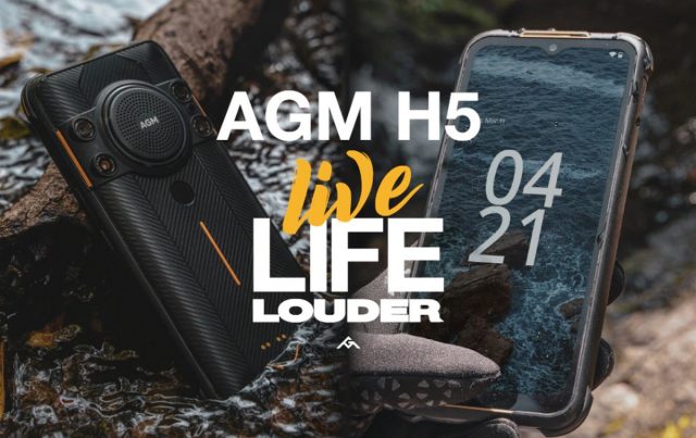 The AGM H5 is a rugged smartphone with speakers loud enough to wake the neighbors