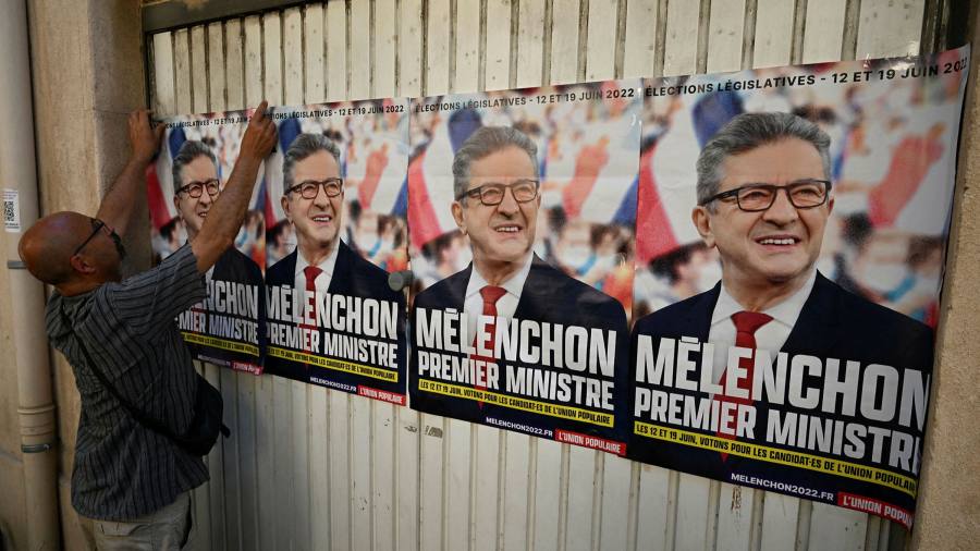 L'ala sinistra Mélenchon minaccia la presa di Macron sul parlamento francese