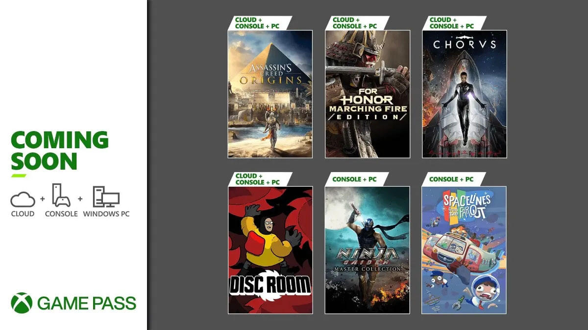 Xbox Game Pass aggiunge Assassin's Creed Origins, Ninja Gaiden Master Collection, Disc Room e altro all'inizio di giugno