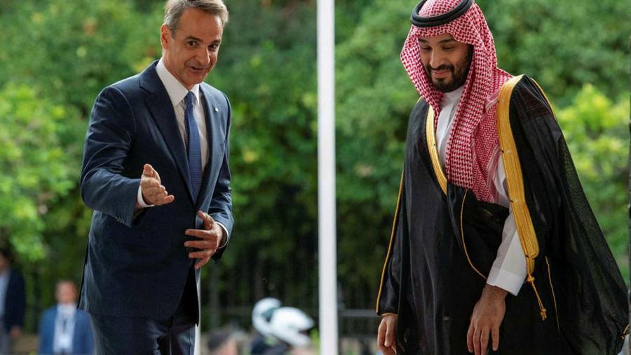 Il principe ereditario saudita arriva per il primo viaggio nell'UE dall'omicidio di Jamal Khashoggi