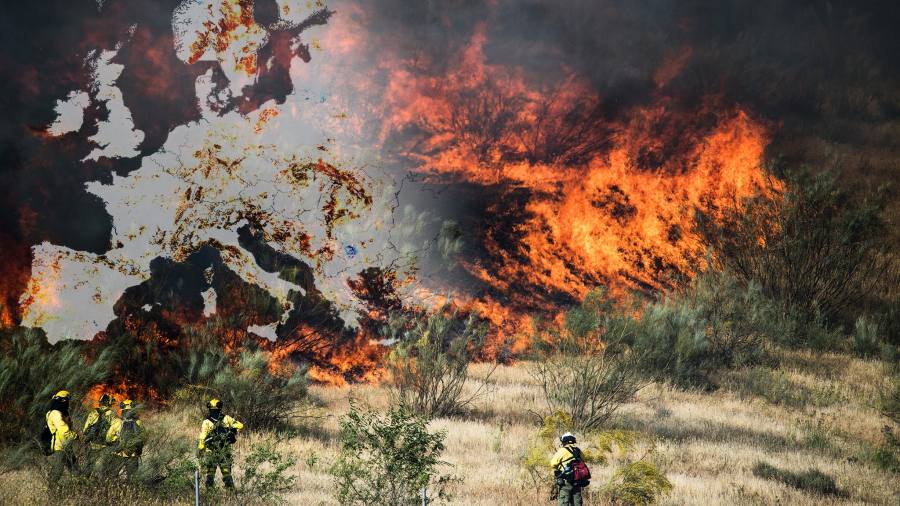 Grafico climatico della settimana: l'Europa secca e calda alimenta la stagione degli incendi 2022