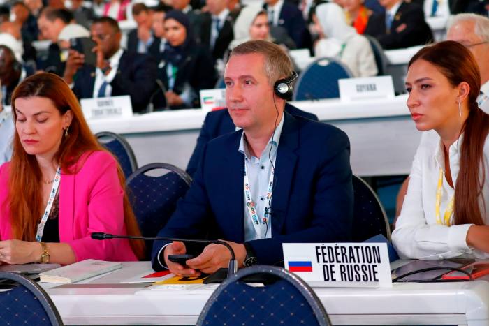 Membri della delegazione russa alla conferenza