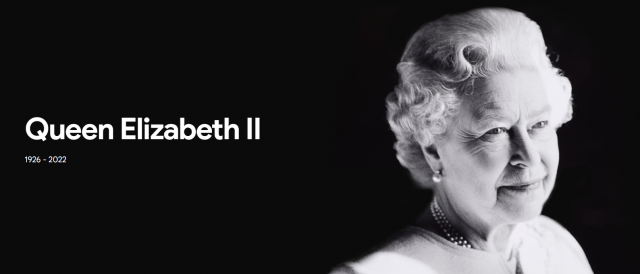 Google Commemorates the Queen’s Passing