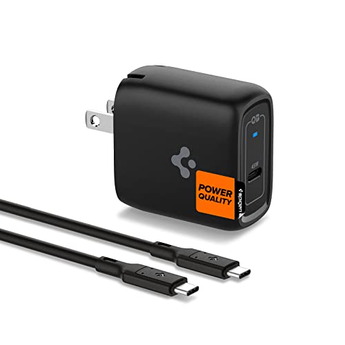Caricatore USB C, Spigen [GaN Fast] Caricabatterie super veloce da 45 W, ricarica PPS, tipo...