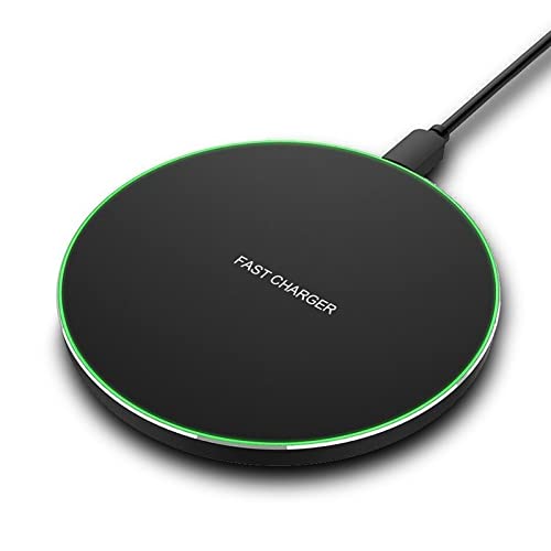 Caricabatterie wireless veloce, pad di ricarica wireless certificato Qi Max 20W compatibile...