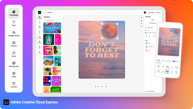 Aggiorna la tua modifica dei contenuti con Adobe Express!