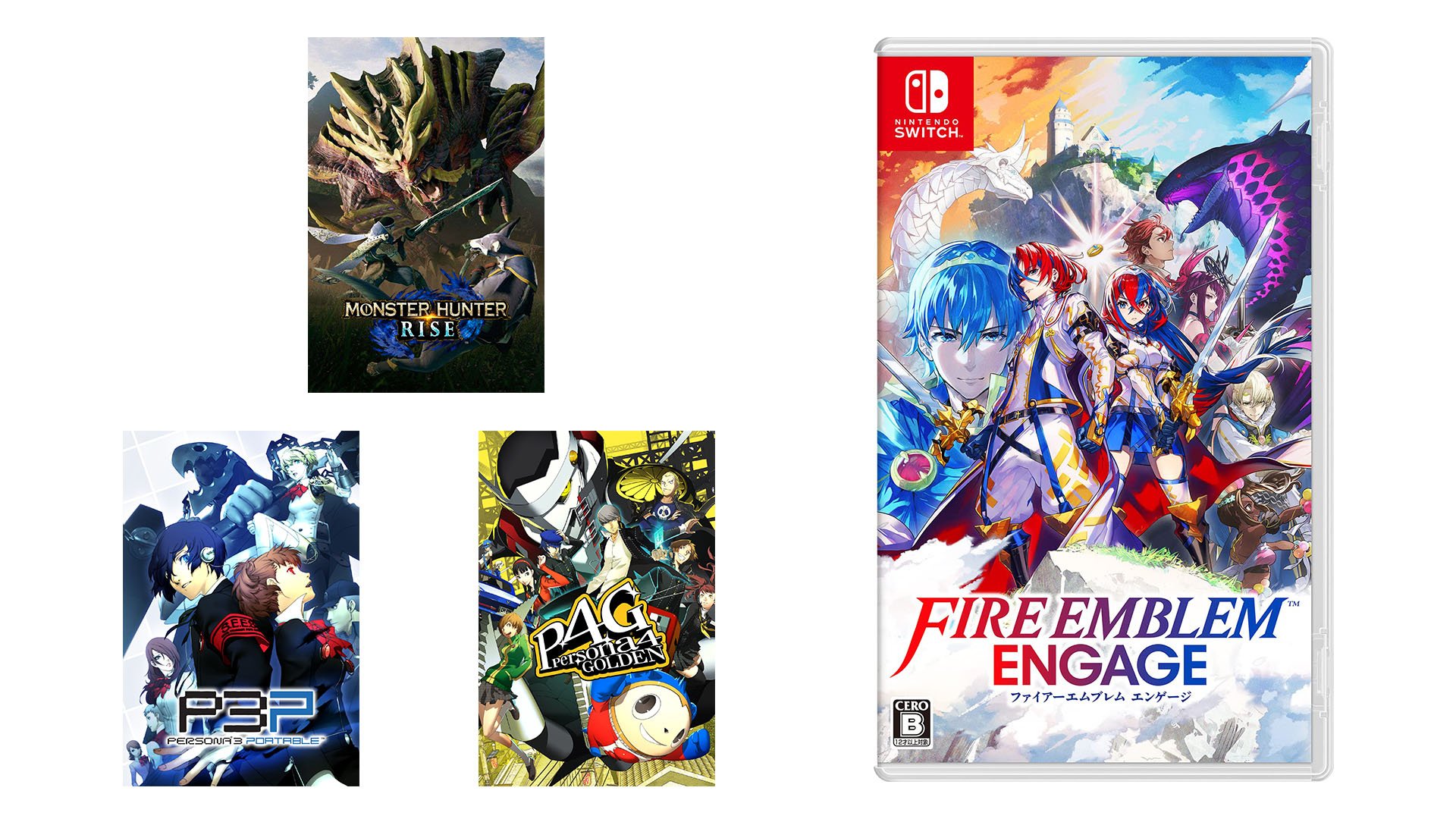 Uscite giapponesi di questa settimana: Fire Emblem Engage, Persona 3 Portable, Persona 4 Golden, porting di Monster Hunter Rise, altro