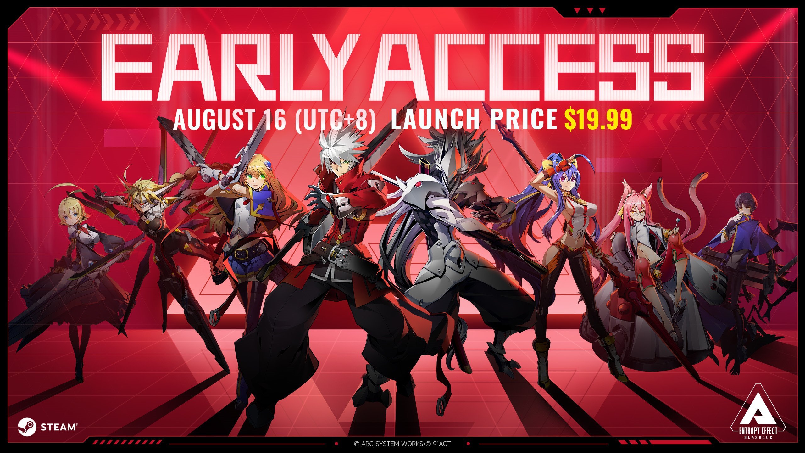 Il gioco d'azione Roguelite BlazBlue: Entropy Effect è ora disponibile in accesso anticipato per PC