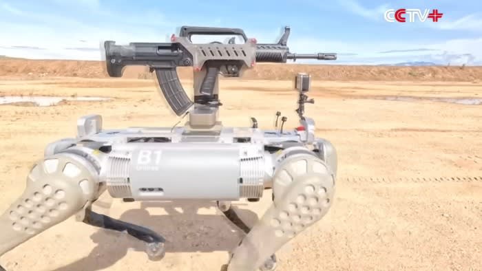 L'esercito cinese testa la versione armata del cane robot
