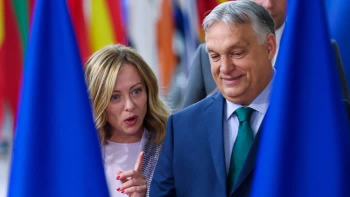 I leader centristi cercano di placare Giorgia Meloni al vertice UE