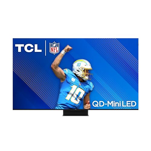 TCL QM85 QLED 4K Smart QD-Mini LED TV da 65 pollici con Google TV (65QM851G,...