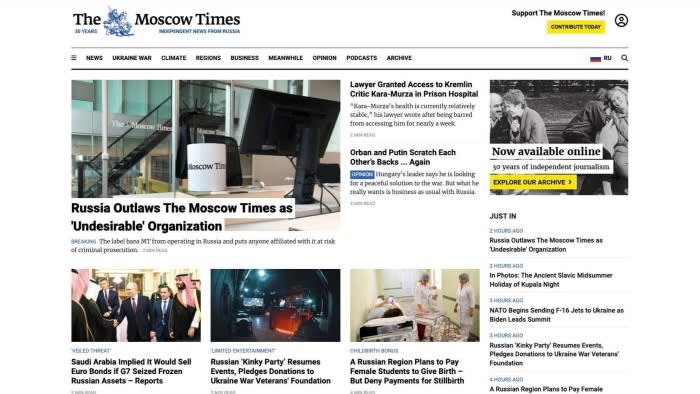 La Russia scatena una nuova repressione contro il Moscow Times