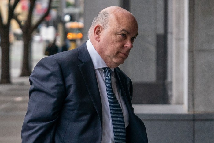 Mike Lynch, ex amministratore delegato di Autonomy, in arrivo alla corte federale di San Francisco, California, USA, nel marzo 2024