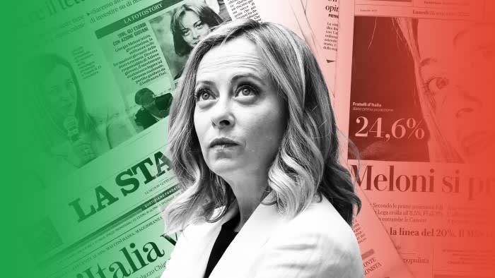 Giorgia Meloni contro i media italiani
