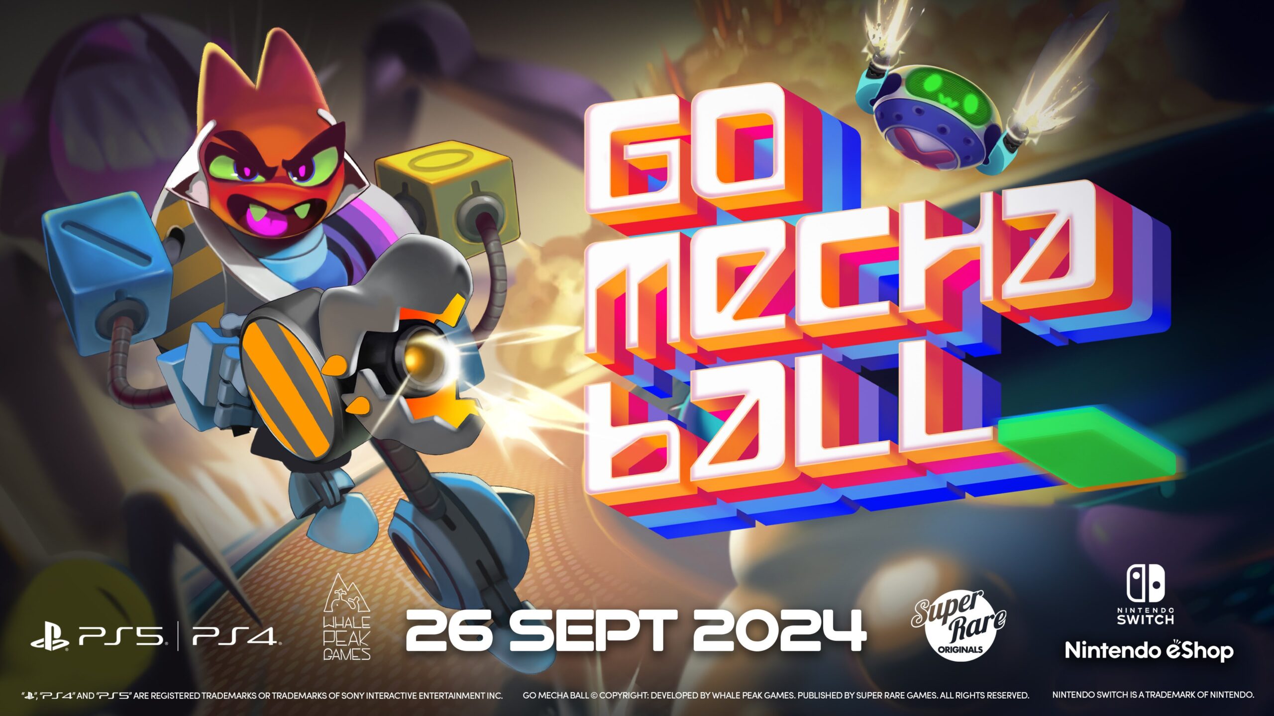 Lo sparatutto arcade a due levette Go Mecha Ball arriverà su PS5, PS4 e Switch il 26 settembre