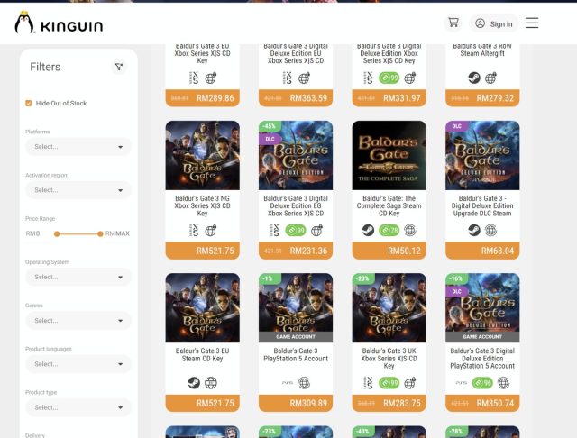 Risparmia alla GRANDE sulle chiavi di gioco di Kinguin!