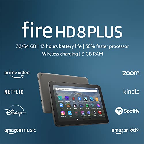 Tablet Amazon Fire HD 8 Plus, display HD da 8