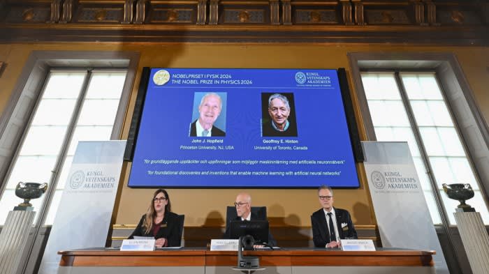 Gli innovatori dell’intelligenza artificiale vincono il Premio Nobel per la fisica