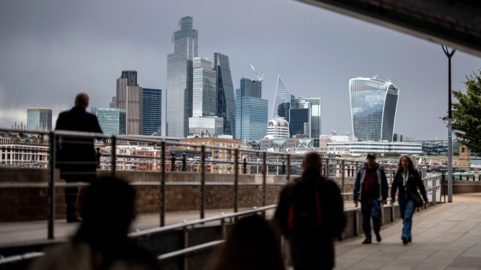 The City of London skyline