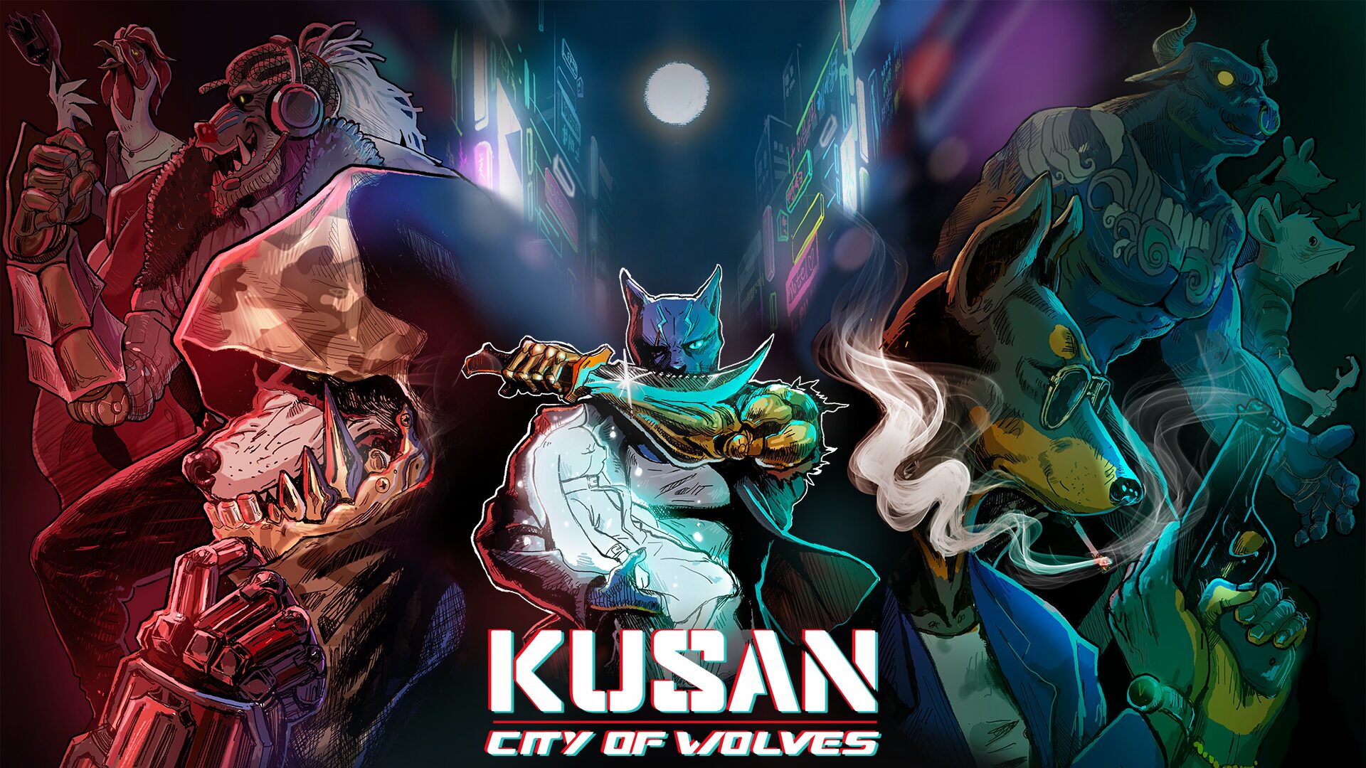 PQube pubblicherà lo sparatutto top-down Kusan: City of Wolves per PS5, Xbox Series, Switch e PC all'inizio del 2026