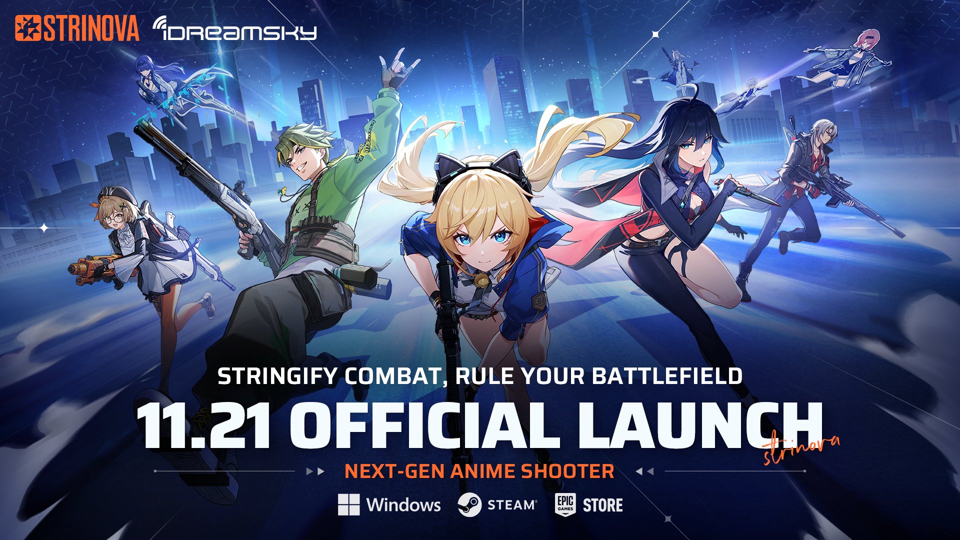 Strinova verrà lanciato il 21 novembre per PC, nel 2025 per PS5, Xbox Series, iOS e Android