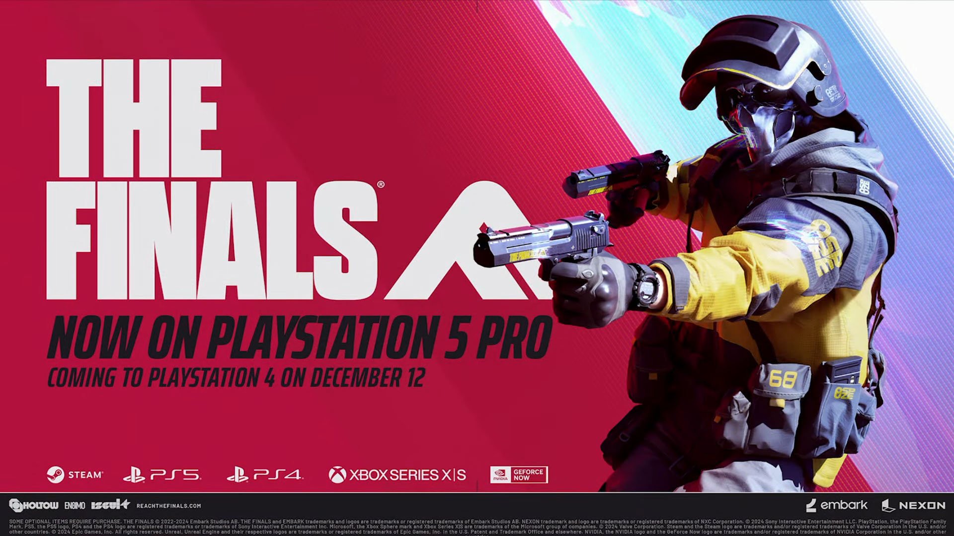 THE FINALS in arrivo su PS4 il 12 dicembre; Aggiornamento PS5 Pro ora disponibile