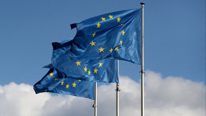 European Union flags