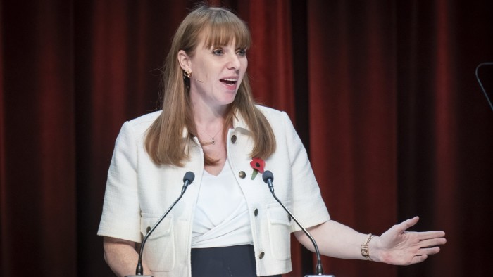 Deputy Prime Minister Angela Rayner addresses the Local Government Association