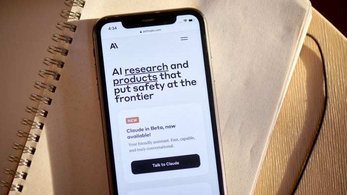 Anthropic app on a phone