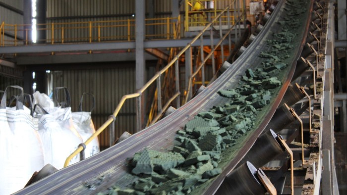 Cobalt on a conveyer belt
