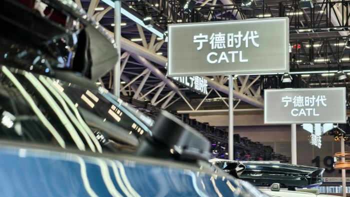 A CATL display at a car show