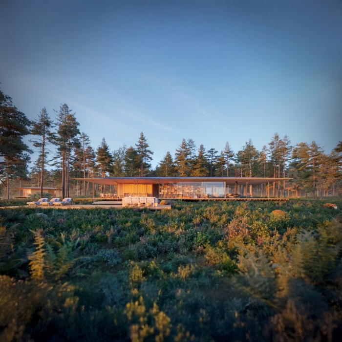 Un rendering di Archipelago House di Ström Architects, che sarà costruito a est di Helsinki