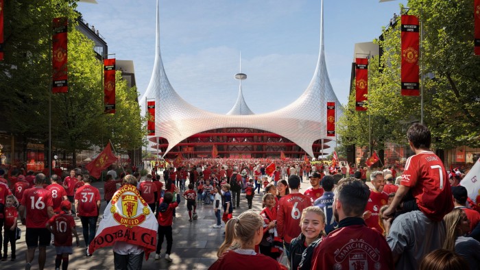 United says 17,000 homes could be built around the 100,000-seater stadium