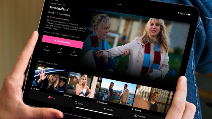 Watching BBC iPlayer app on an Apple iPad
