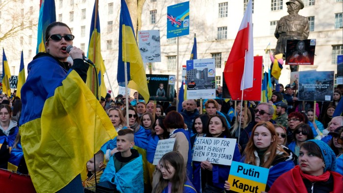 rally in support of Ukraine