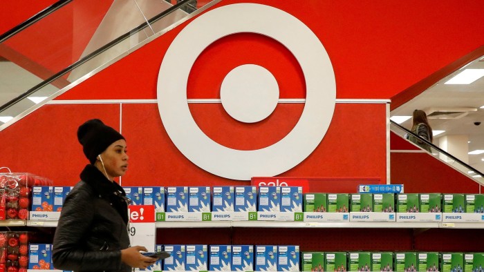 Shoppers in a Target store