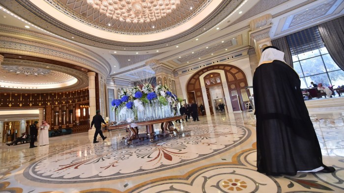 Hallway of Riyadh’s Ritz-Carlton Hotel in Saudi Arabia