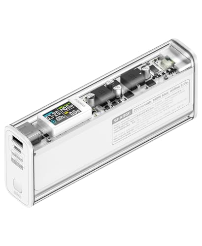 Shargeek 140 Power Bank, 20000 mAh 140W Caricatore portatile, trasparente ...