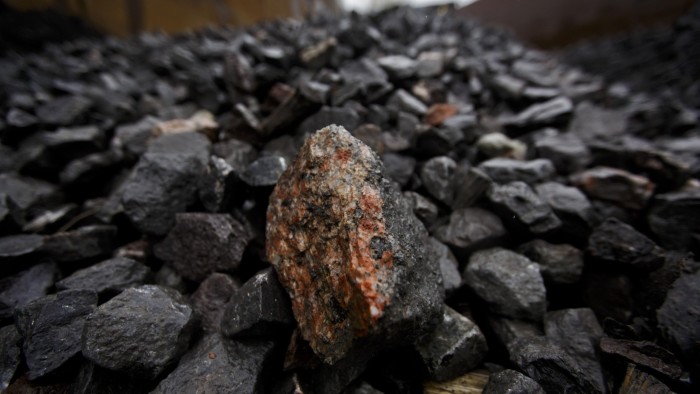 Pile of rocks containing uranium ore