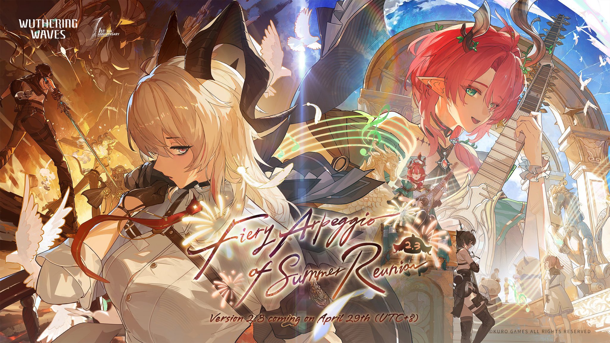 Wuthering Waves Versione 2.3 Aggiornamento 'Fiery Arpeggio di Summer Reunion' lancia il 29 aprile