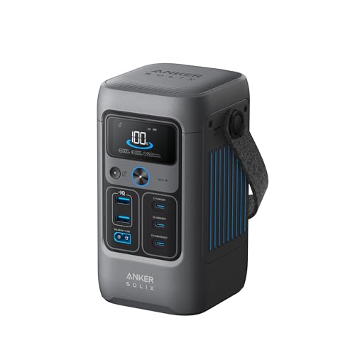 ANKER SOLIX C200 DC Power Bank Station, 192Wh Portable Power Station, ...