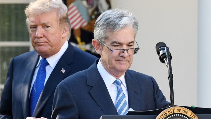 Donald Trump and Jay Powell