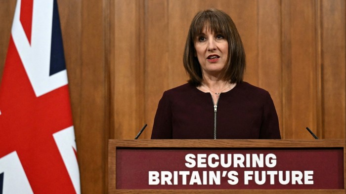 Chancellor Rachel Reeves