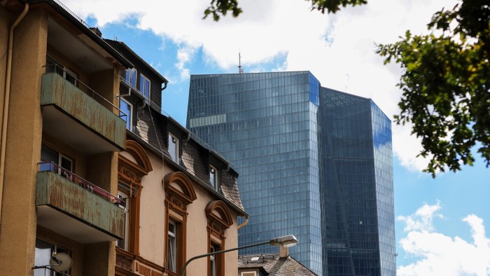 The headquarters of the European Central Bank