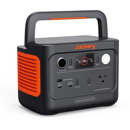 Jackery Explorer 240 V2 Power Station portatile, batteria da 256Wh LifePo4 con ...