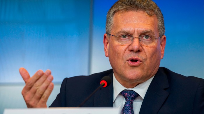EU trade commissioner Maroš Šefčovič