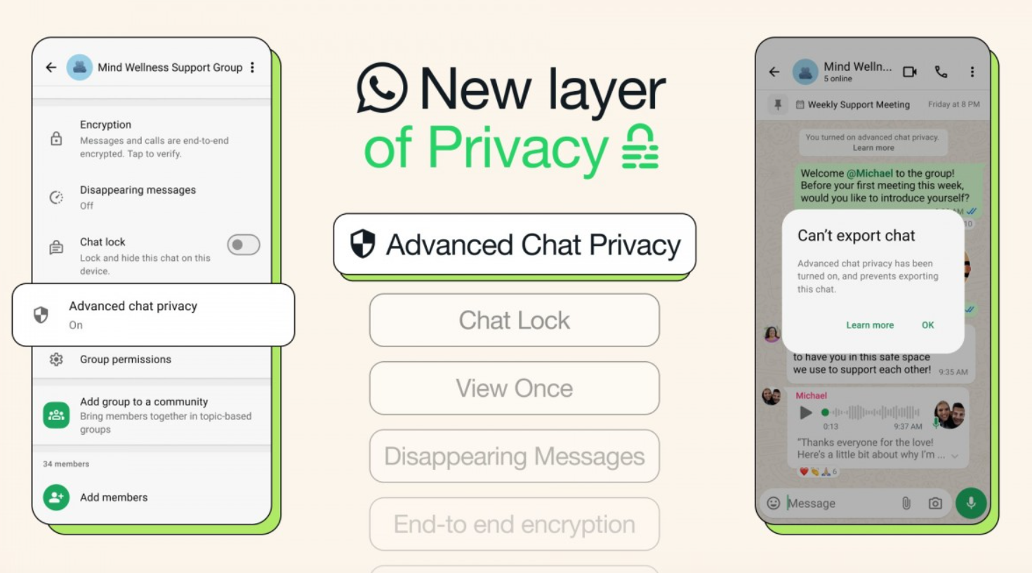 WhatsApp vuole che le tue chat siano più private