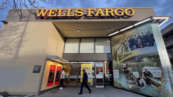 A Wells Fargo bank in the University District of Seattle, Washington