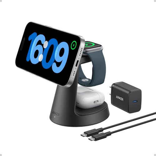 Stand di ricarica wireless Anker Maggo 3 in 1