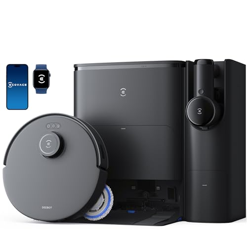 Ecovacs deebot t30s combo robot aspirapolvere e mop, il tutto in un hub di pulizia, ...